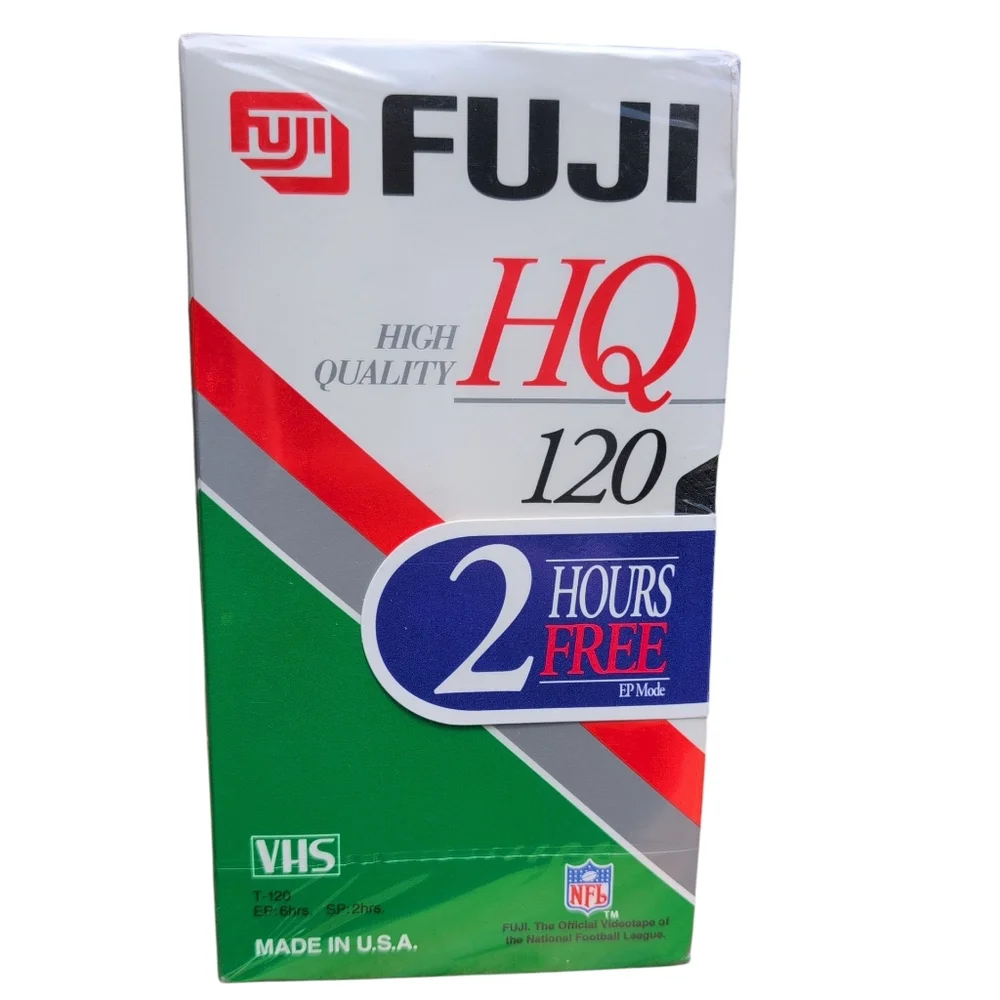 3 Fuji High Quality 160 HQ Min Blank VHS VCR Tapes New Sealed